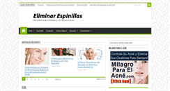 Desktop Screenshot of eliminarespinillas.com